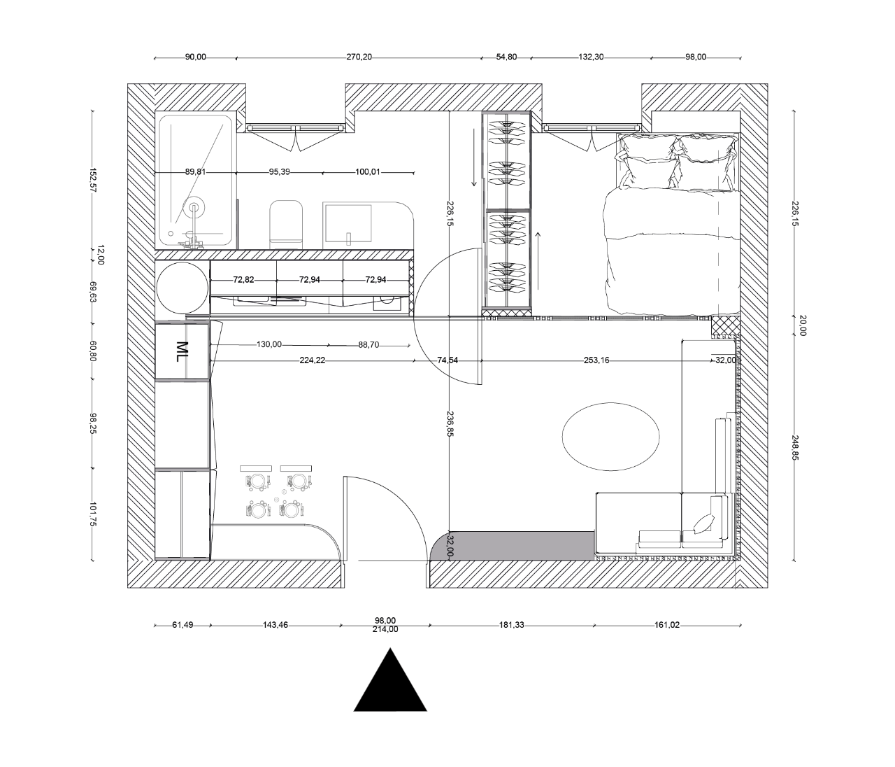 Floor plan Paris 12