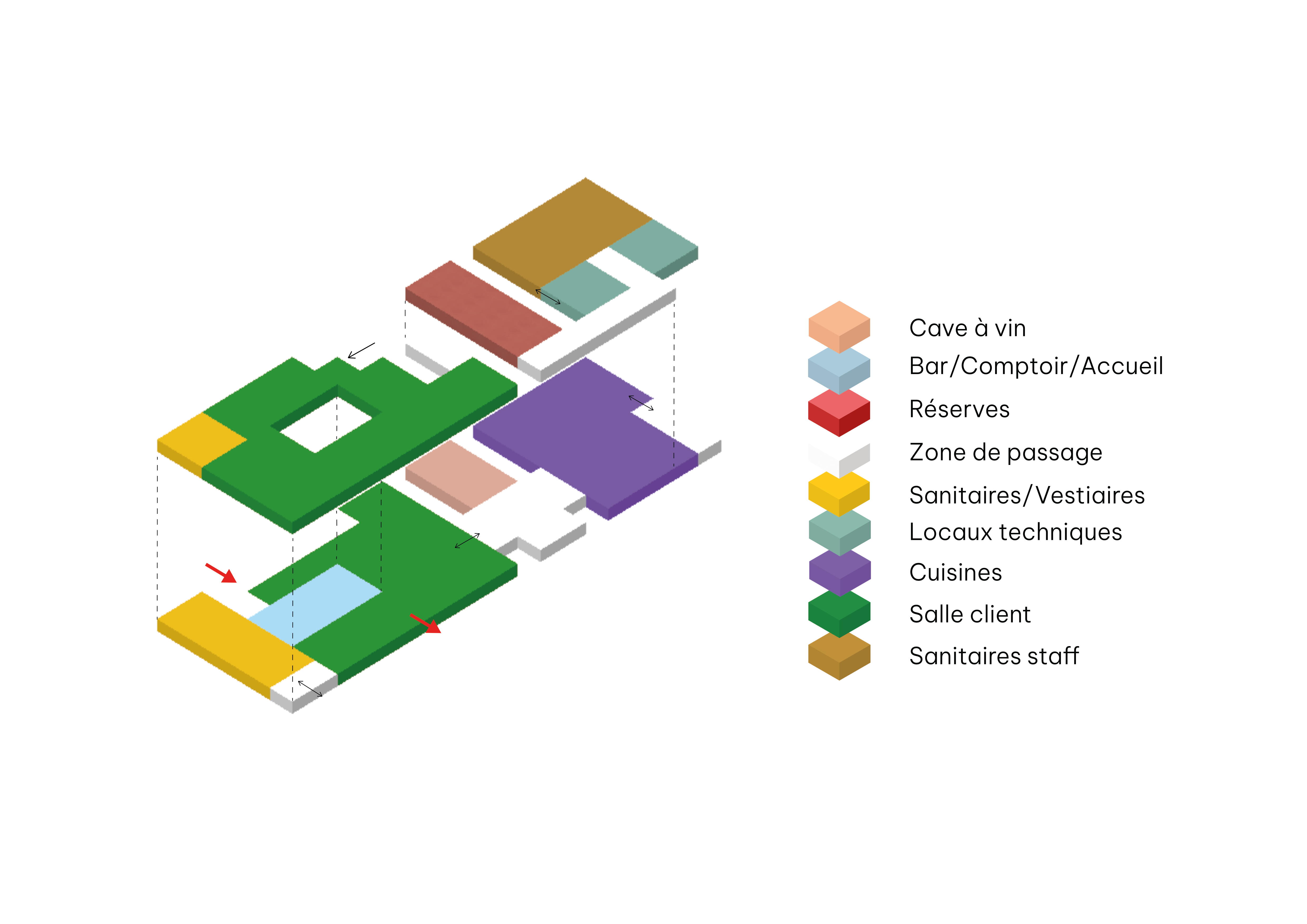 Zoning axonometric